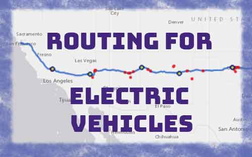 Optimizing Longer Routes for Electric Vehicles needing Charging Stations