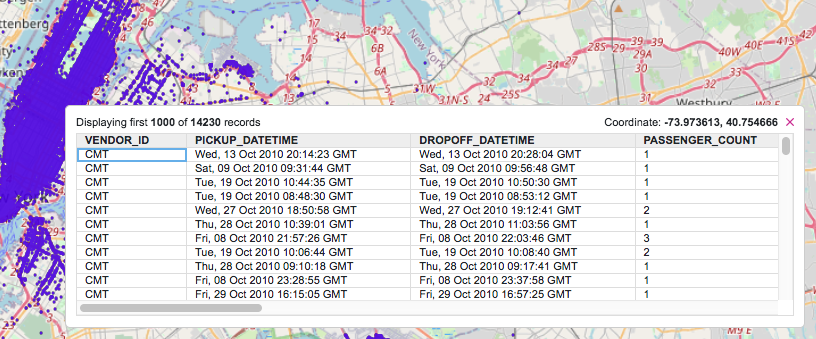 Kinetica Geospatial Visualization for Tableau