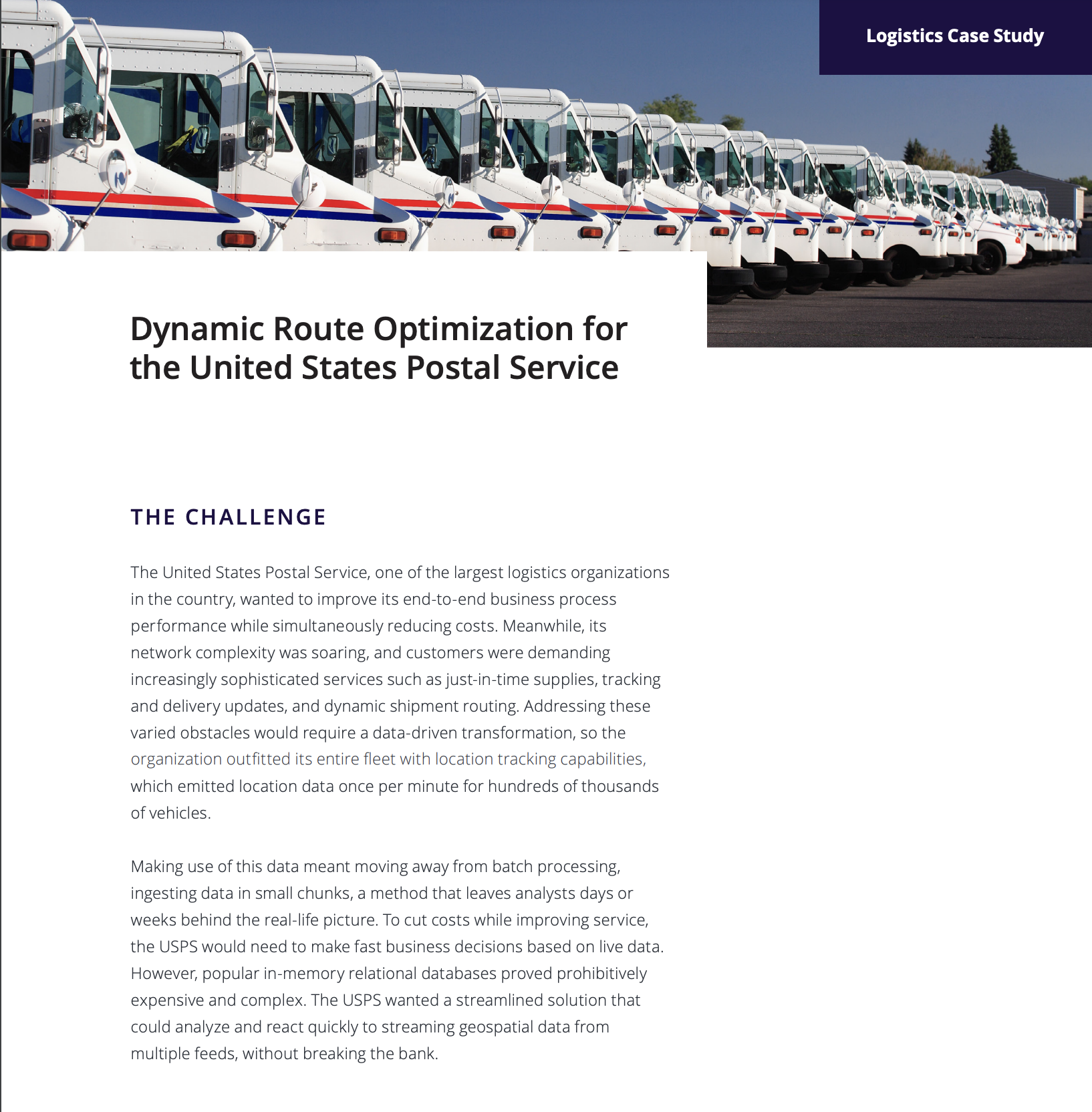 USPS Route Optimization Screenshot