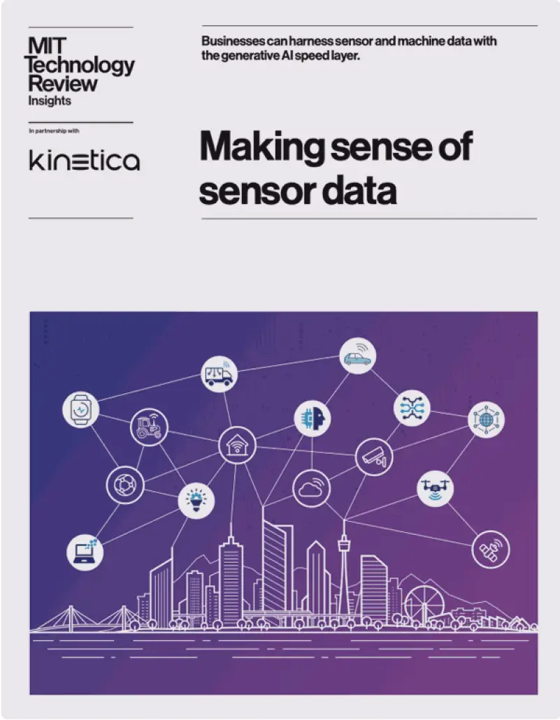 Making Sense of Sensor Data — MIT Technology Review report cover